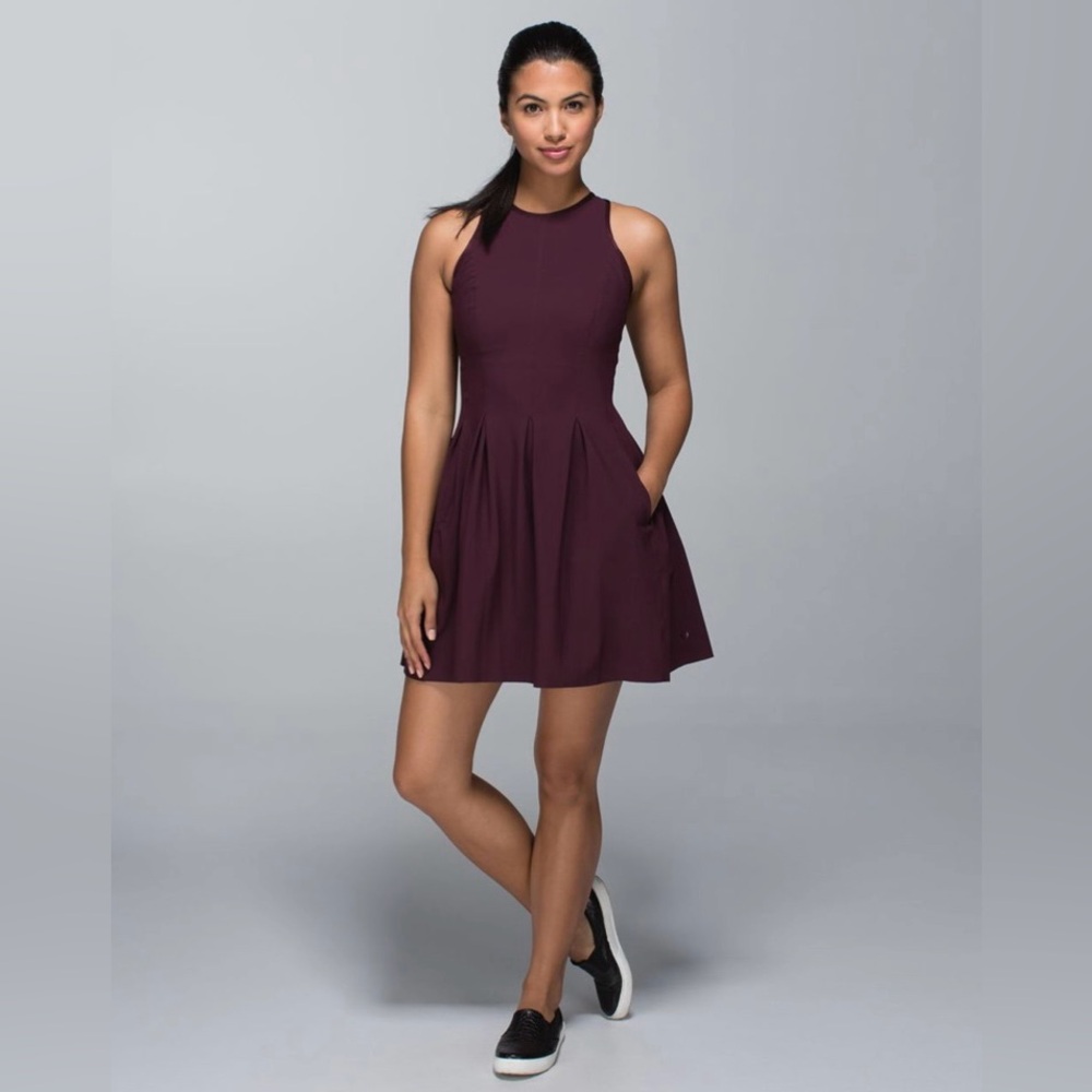 Lululemon Here to There Dress-Bordeaux Drama